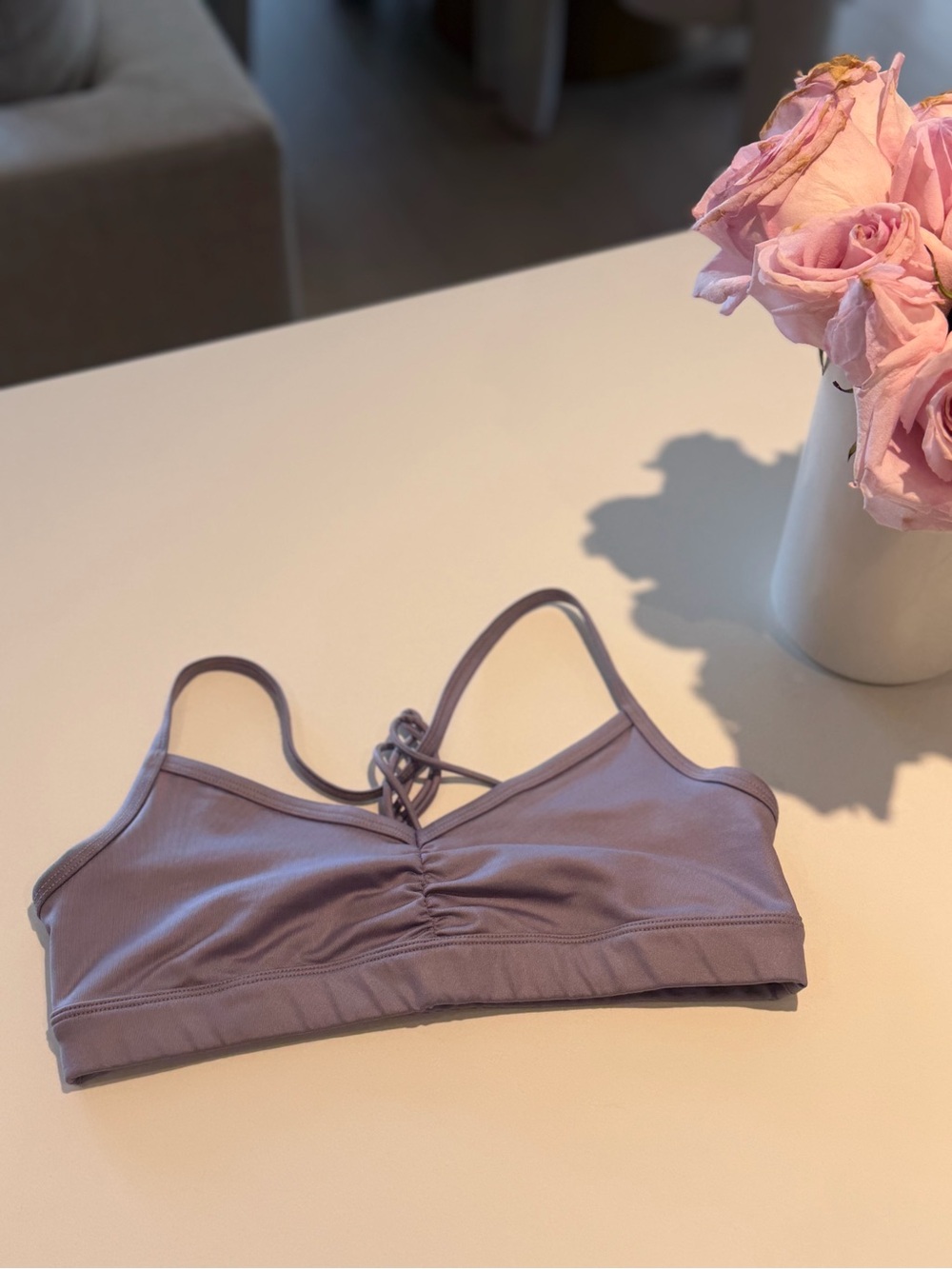 Alo yoga sunny Strappy sports bra - Dusty Lavender